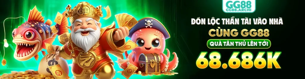 Ggg88 đón lộc cùng thần tài tặng tân thủ 68.686k